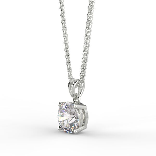 Diamond pendant set in white gold